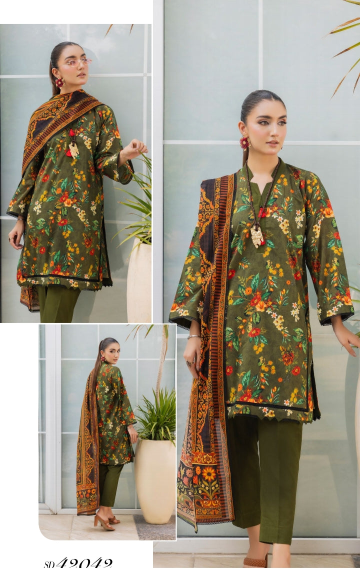 Gul Ahmed Original Unstitched Lawn 3-Piece Suit by Sohaib I.