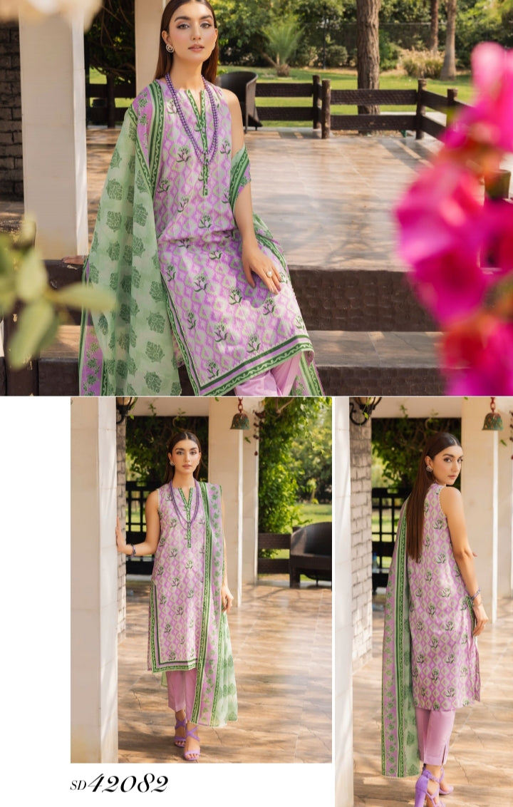 Gul Ahmed Original Unstitched Lawn 3-Piece by Sohaib l.