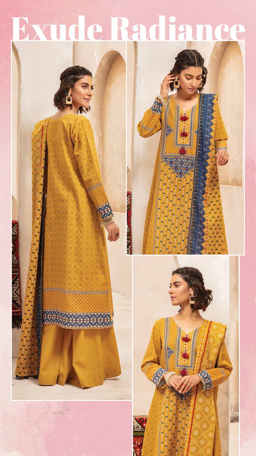 NISHAT Original Unstitched Lawn 3-Piece Suit by Sohaib I.