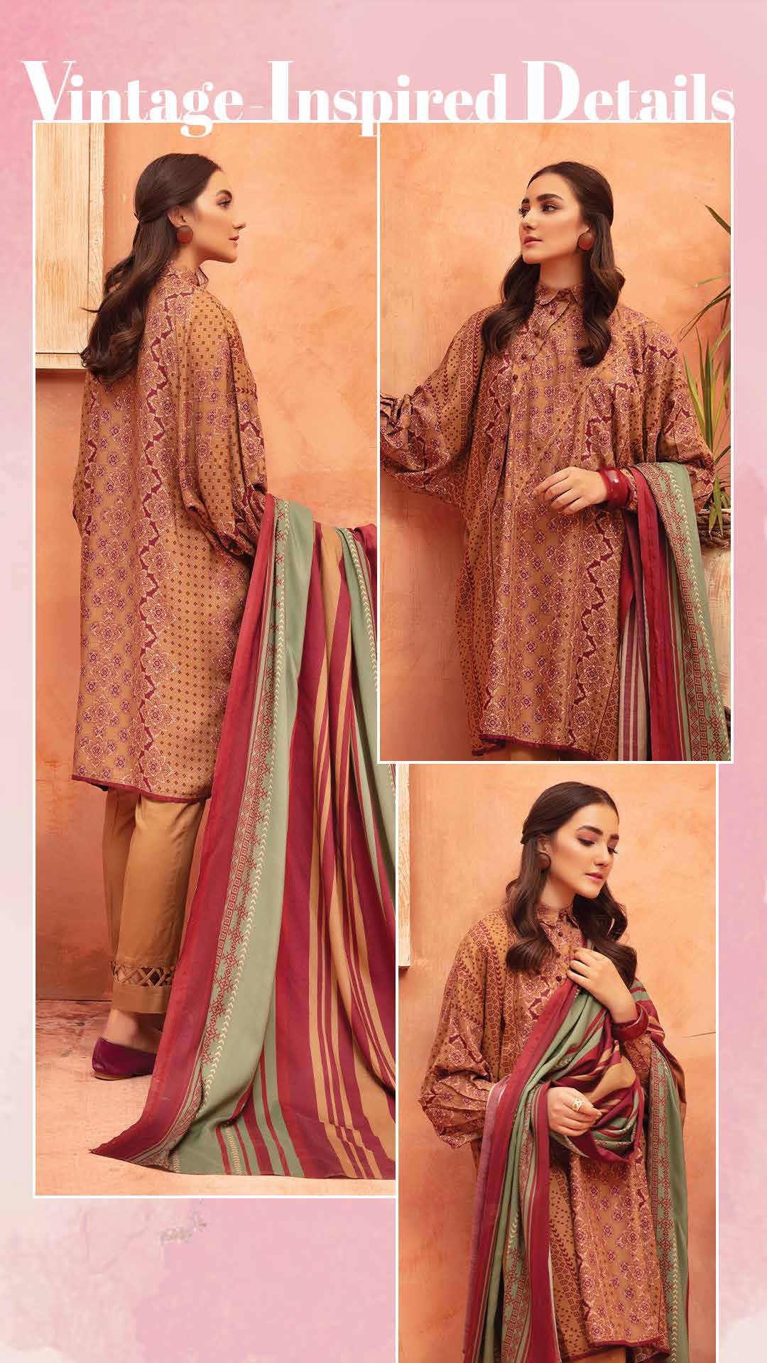 NISHAT Original Unstitched Lawn 3-Piece Suit by Sohaib I.