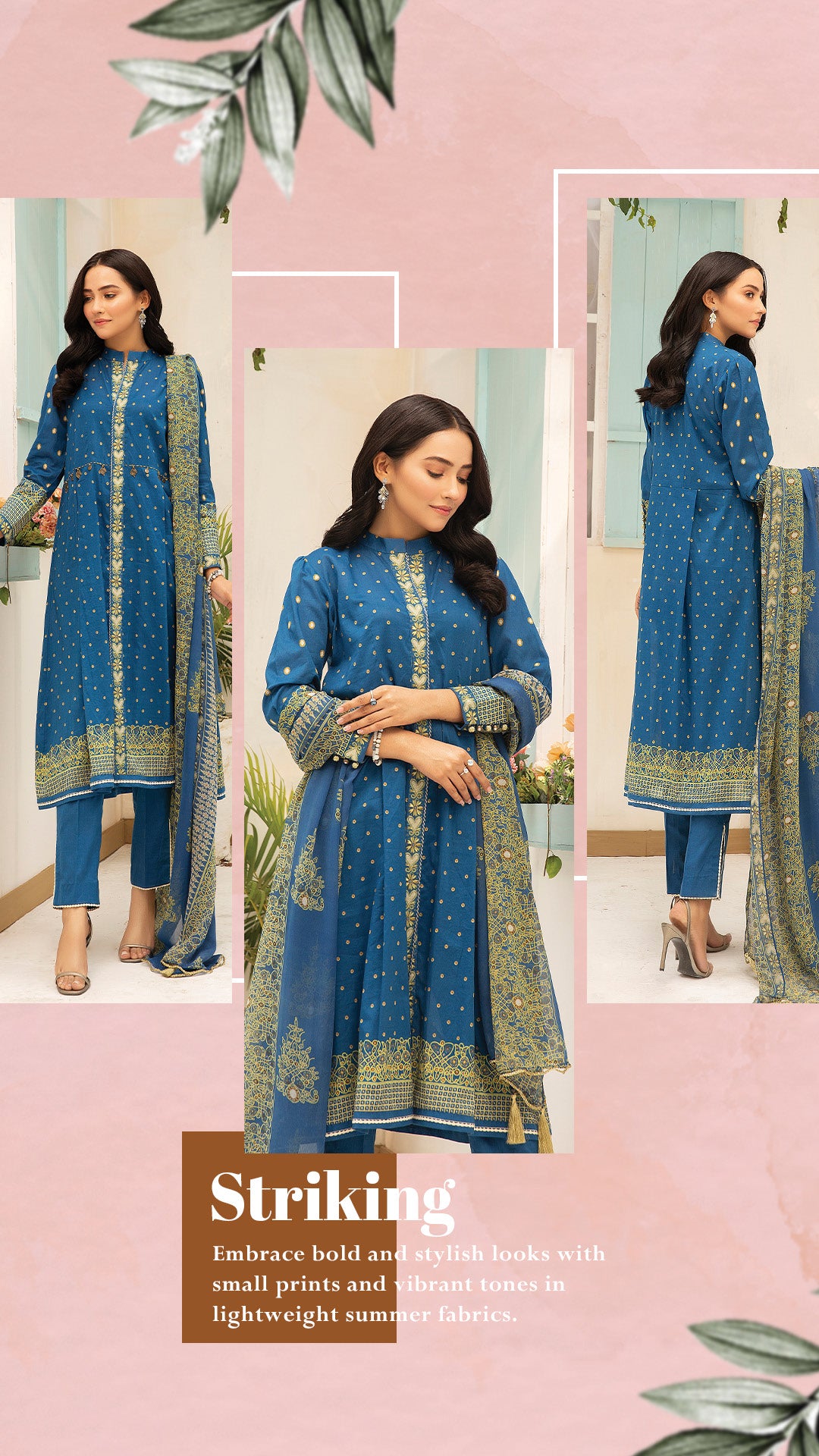 NISHAT Original Unstitched Lawn 3-Piece Suit by Sohaib I.