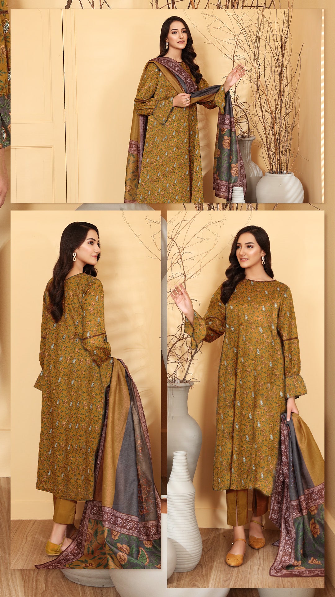 NISHAT Original Unstitched Lawn 3-Piece Suit by Sohaib I.